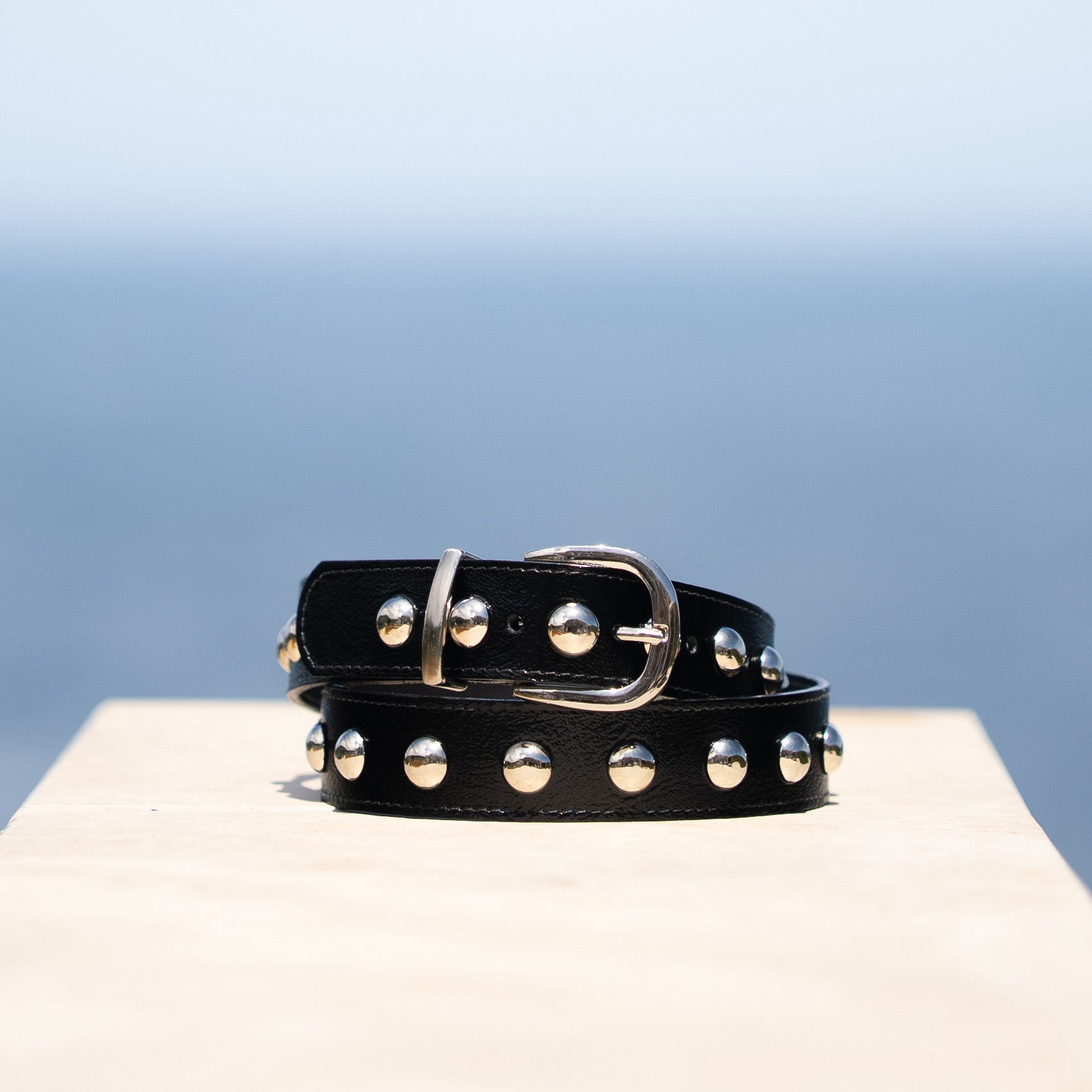 Cinturón Cuero Tacha Lara Negro