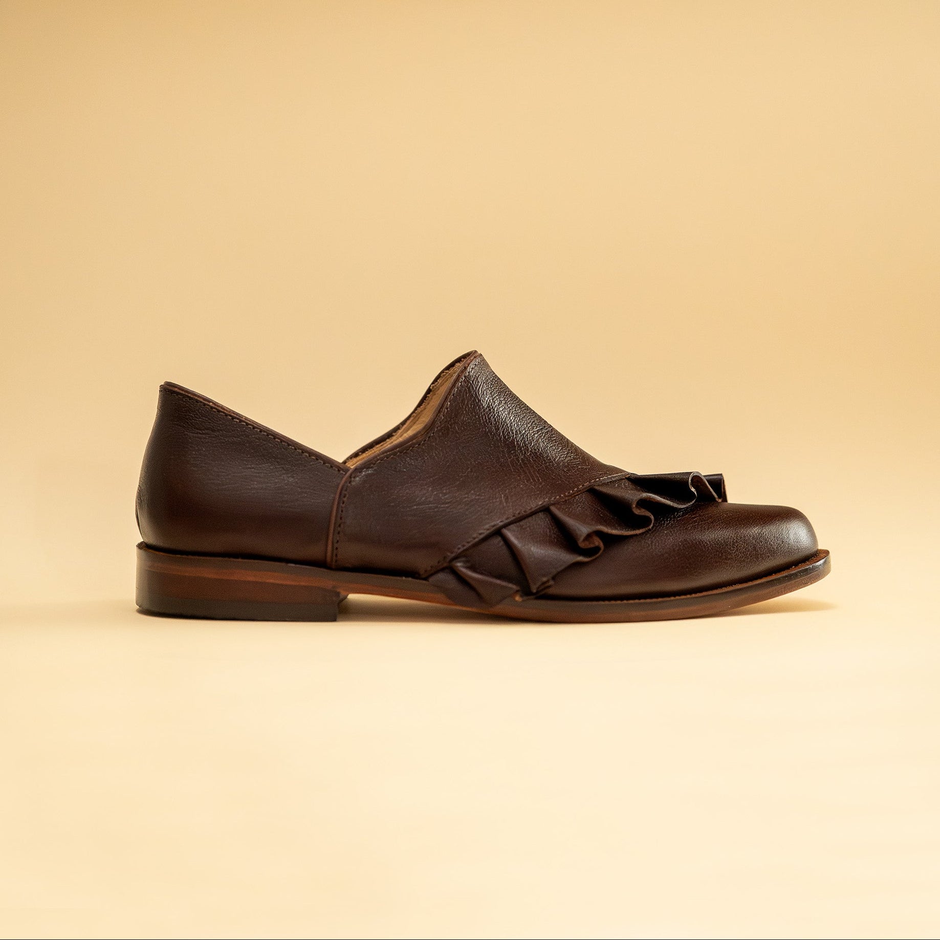 Zapato Cuero Dani Café Moro