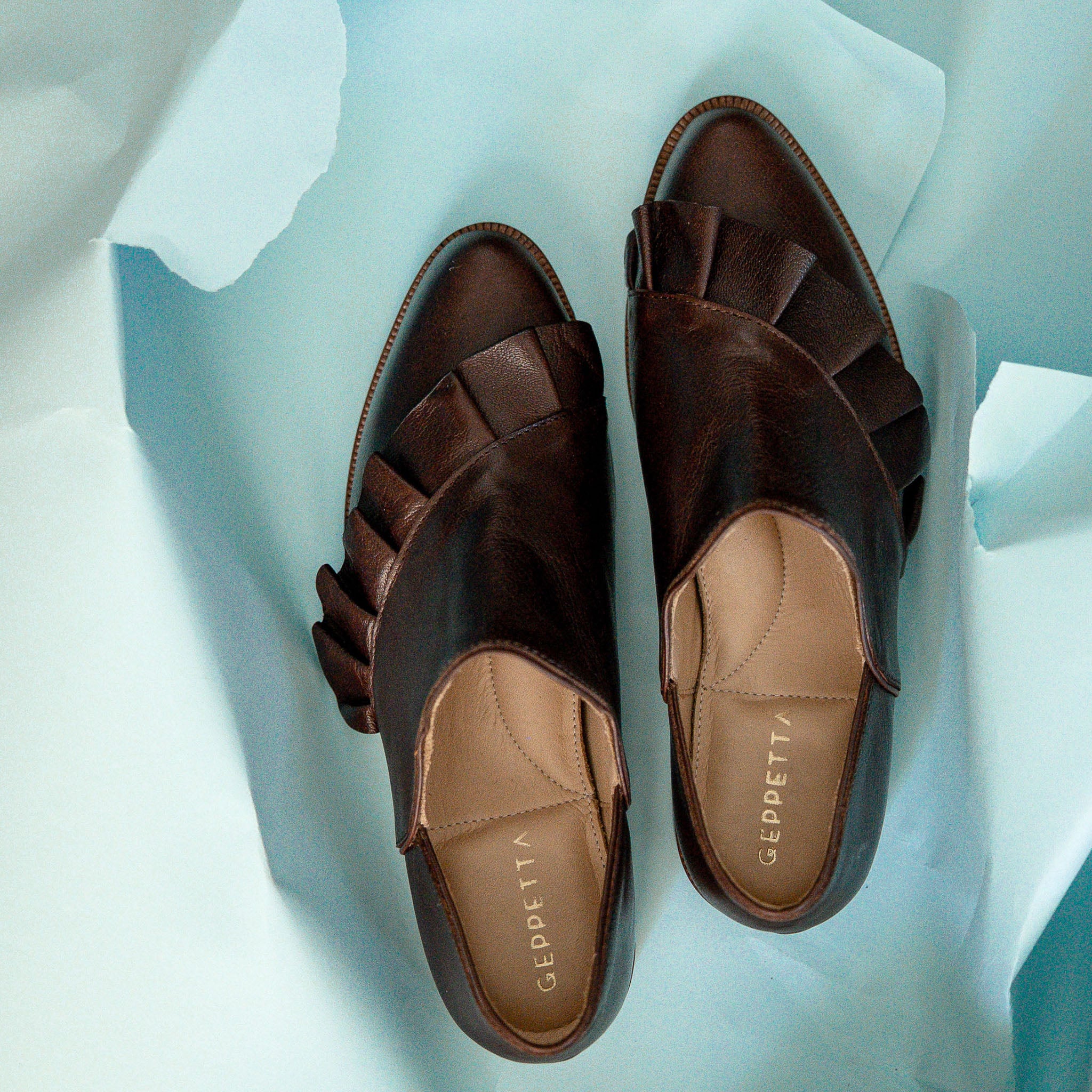 Zapato Cuero Dani Café Moro