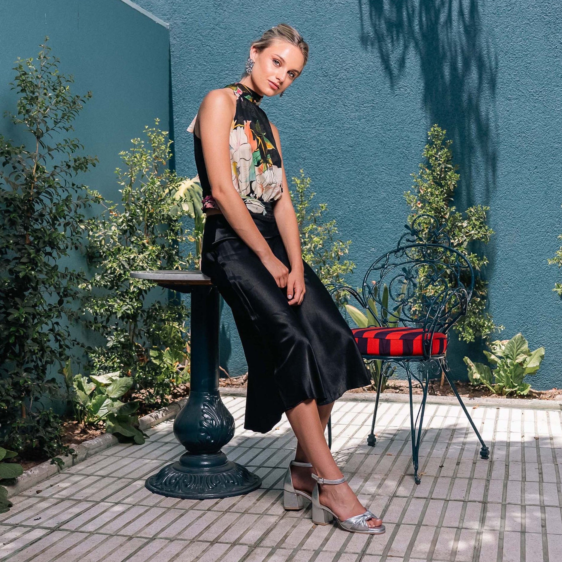 Zapato Cata Plateado