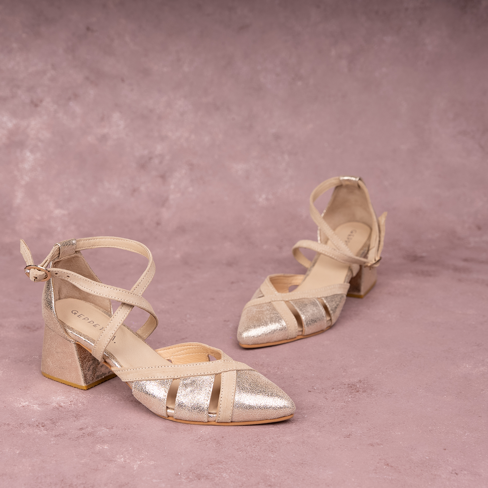 Zapato Fatima Dorado