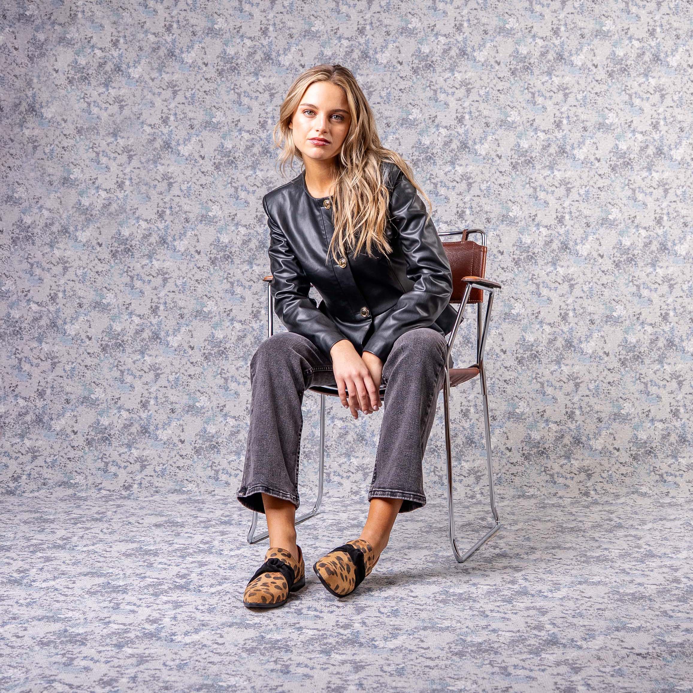 Zapato Galena Print Black