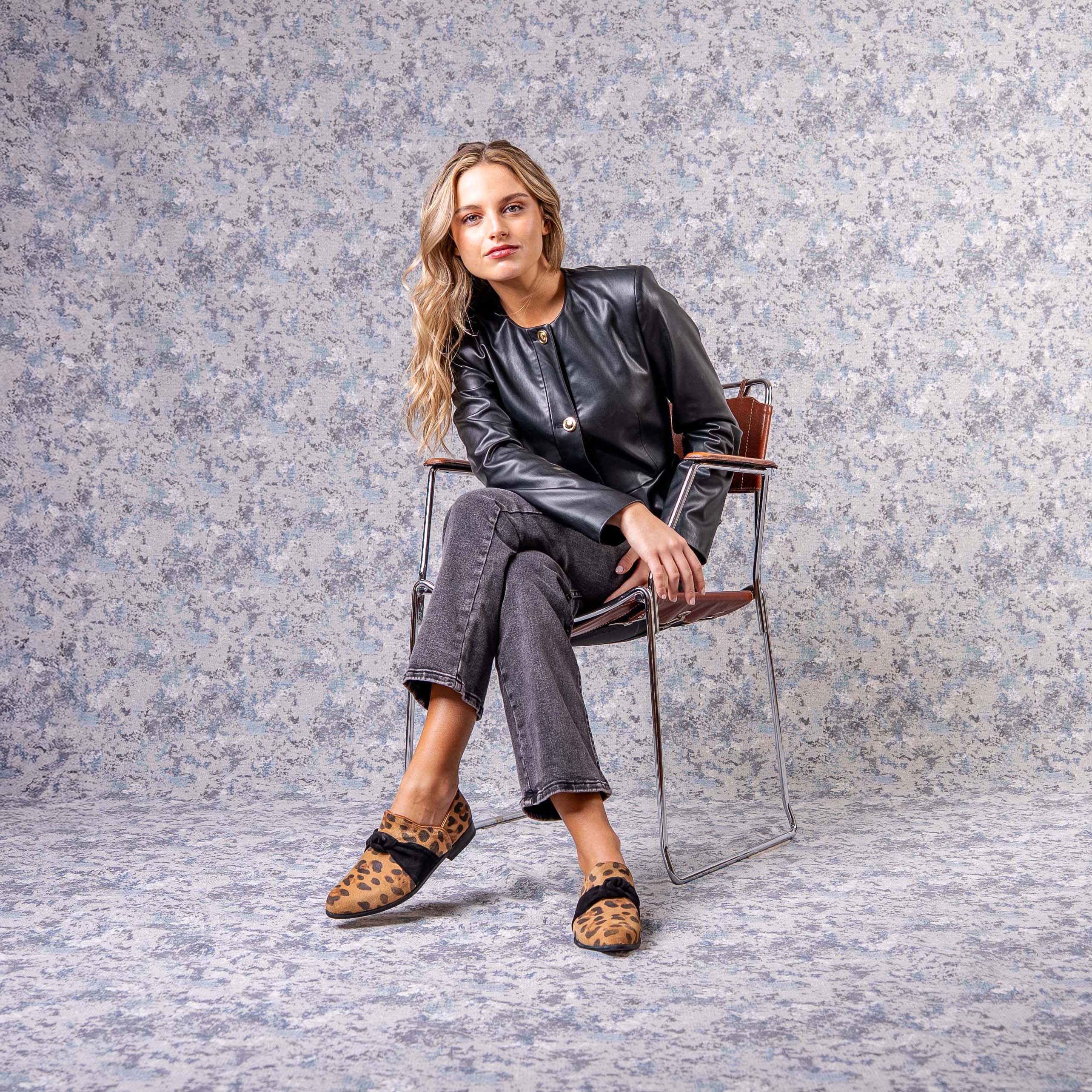 Zapato Galena Print Black