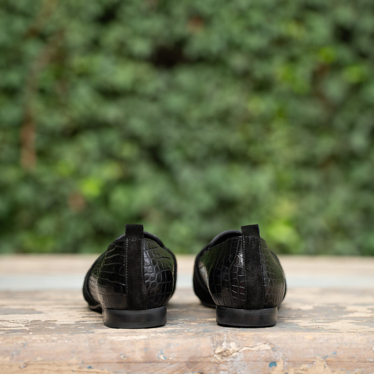Mocasín Julia Cuero Cobra Negro