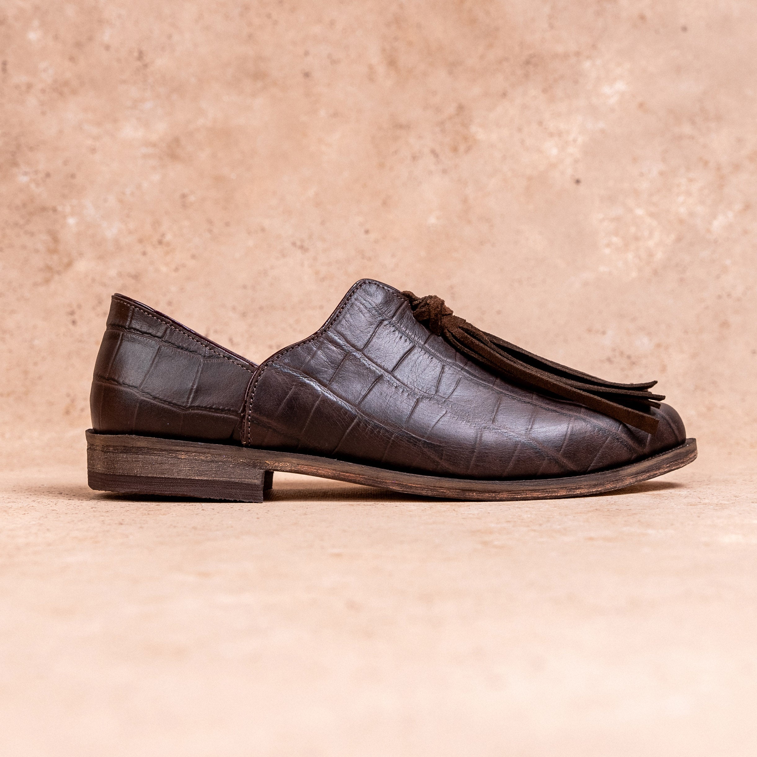 Zapato Maida Croco Moro