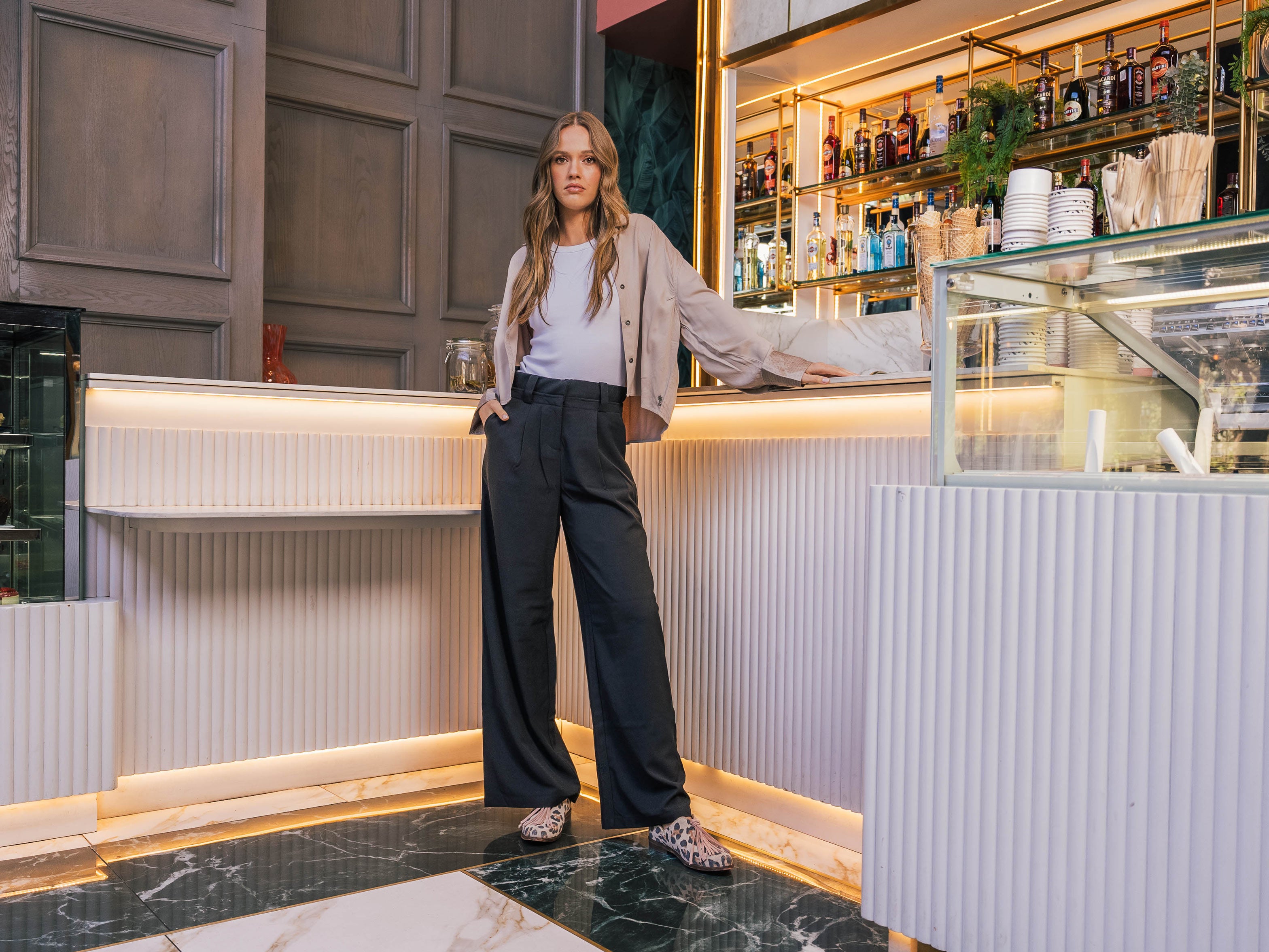 Zapato Maida Print Rosado