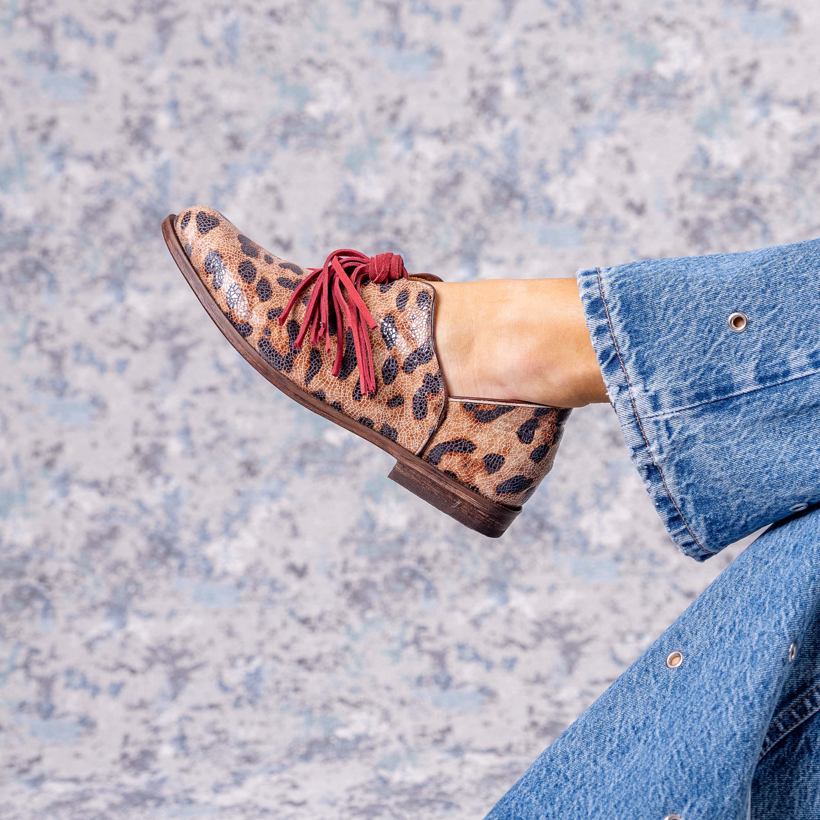 Zapato Maida Print Burdeo