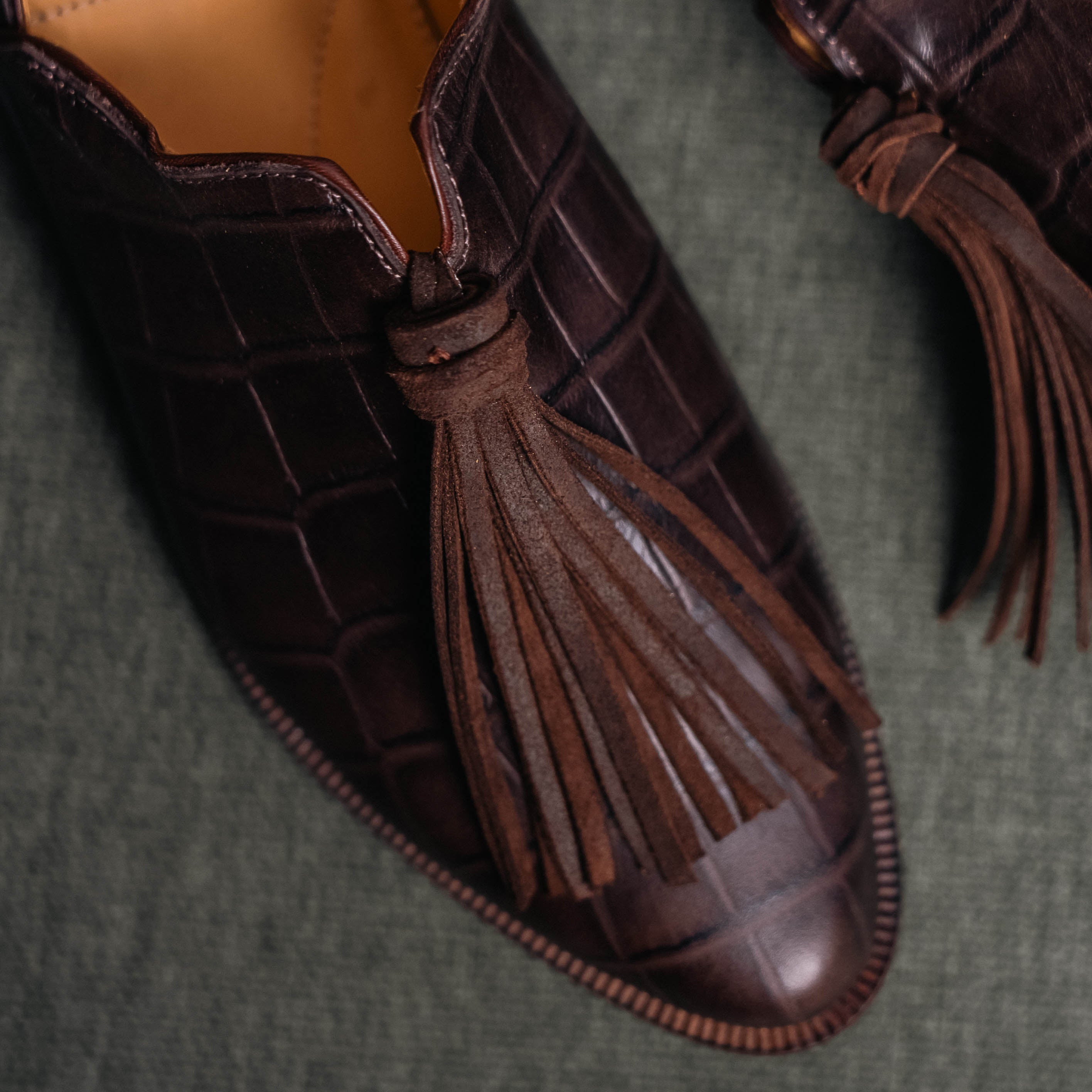 Zapato Maida Croco Moro