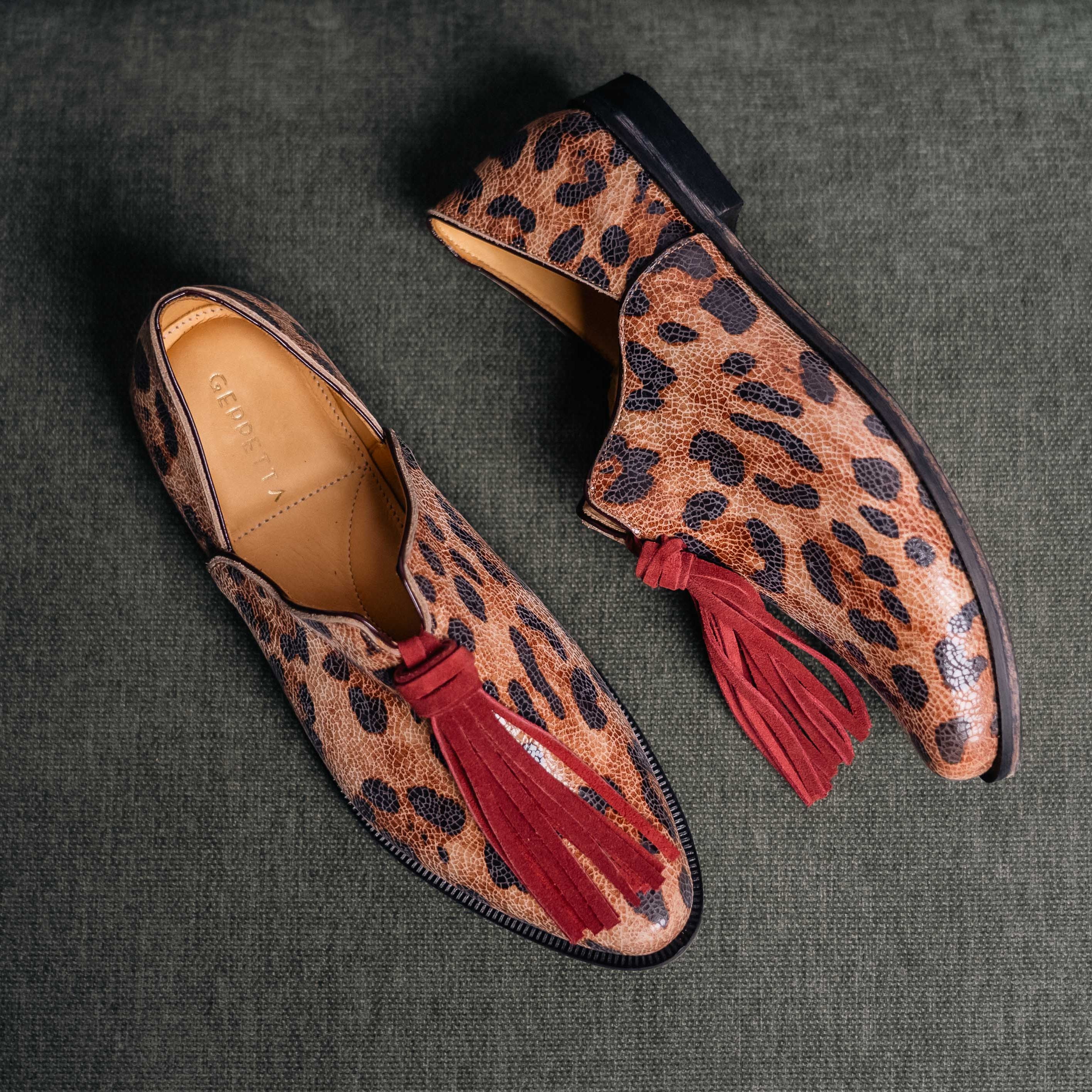 Zapato Maida Print Burdeo