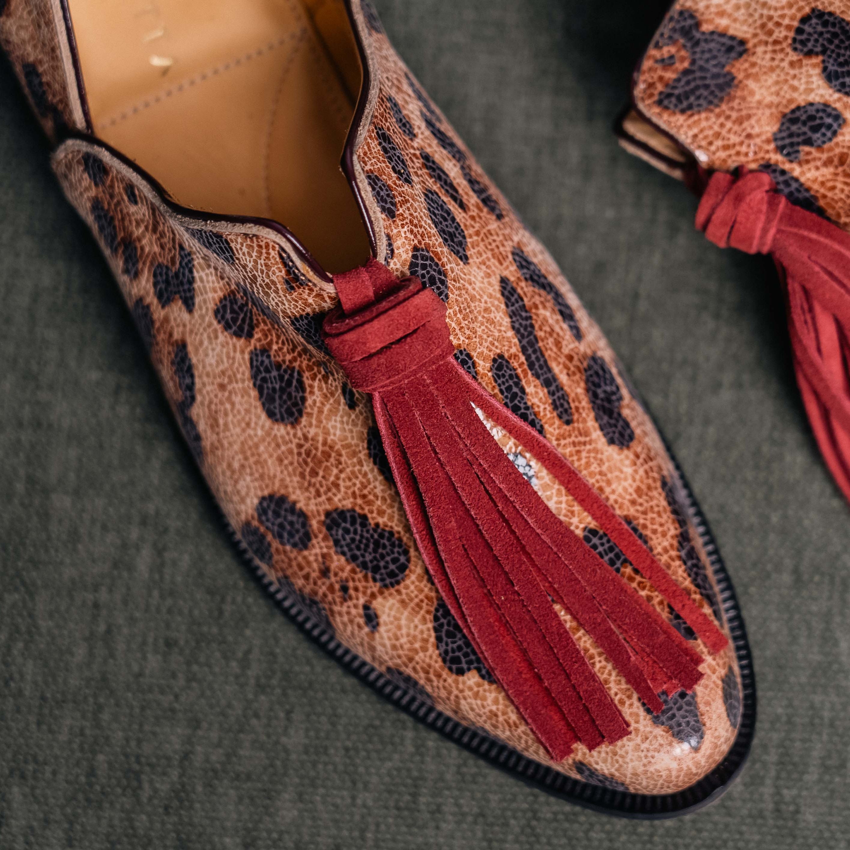 Zapato Maida Print Burdeo