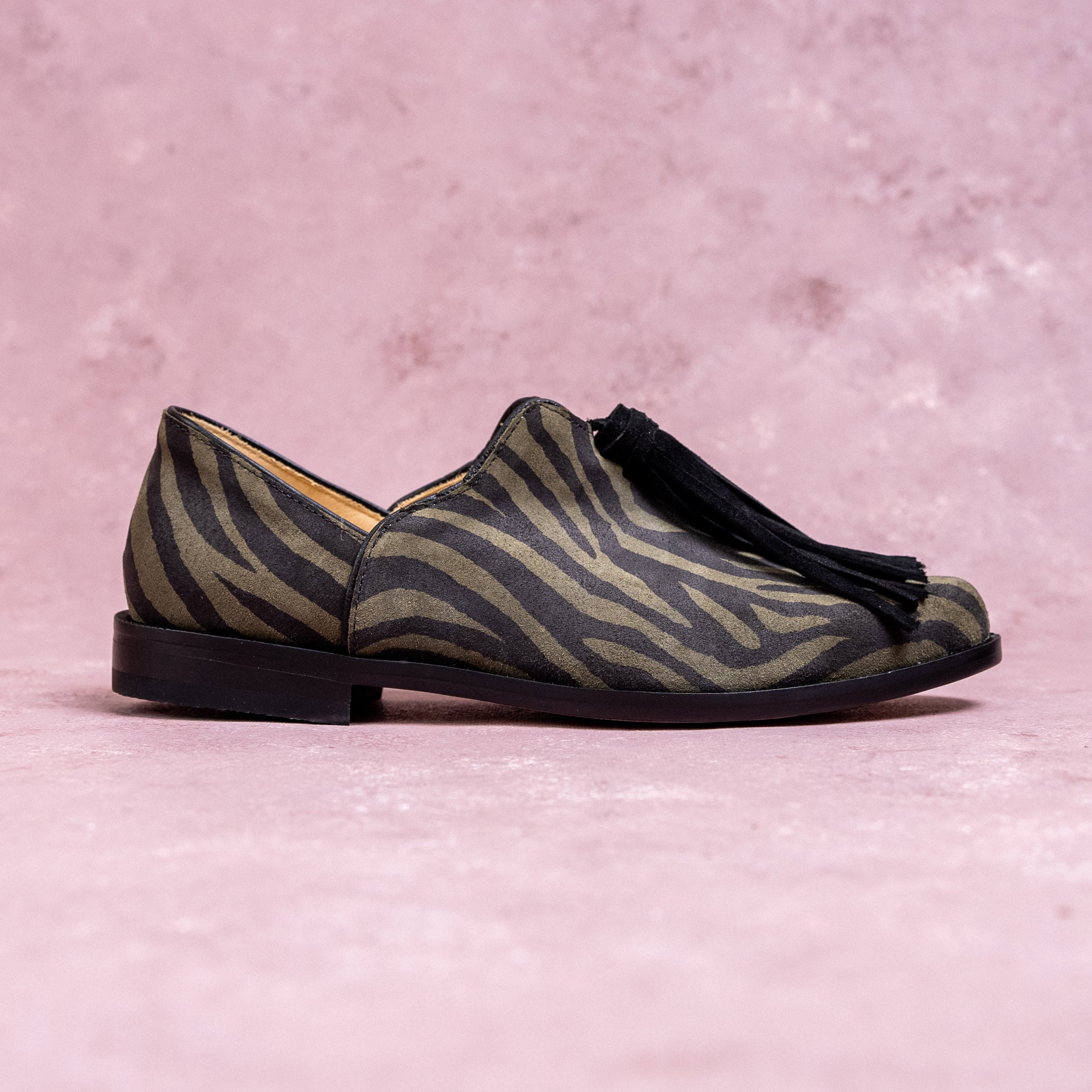 Zapato Maida Cebra Verde