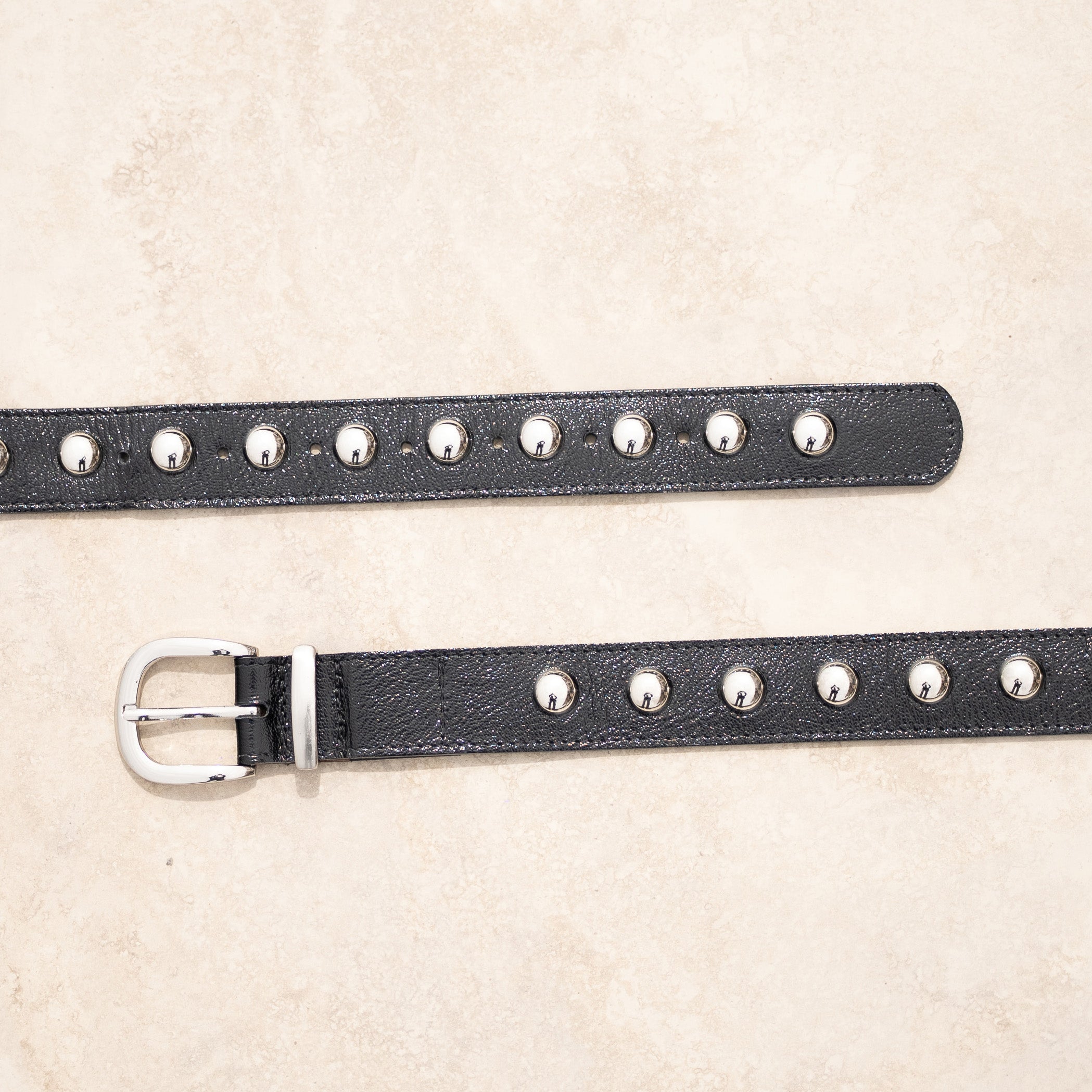 Cinturón Cuero Tacha Lara Negro