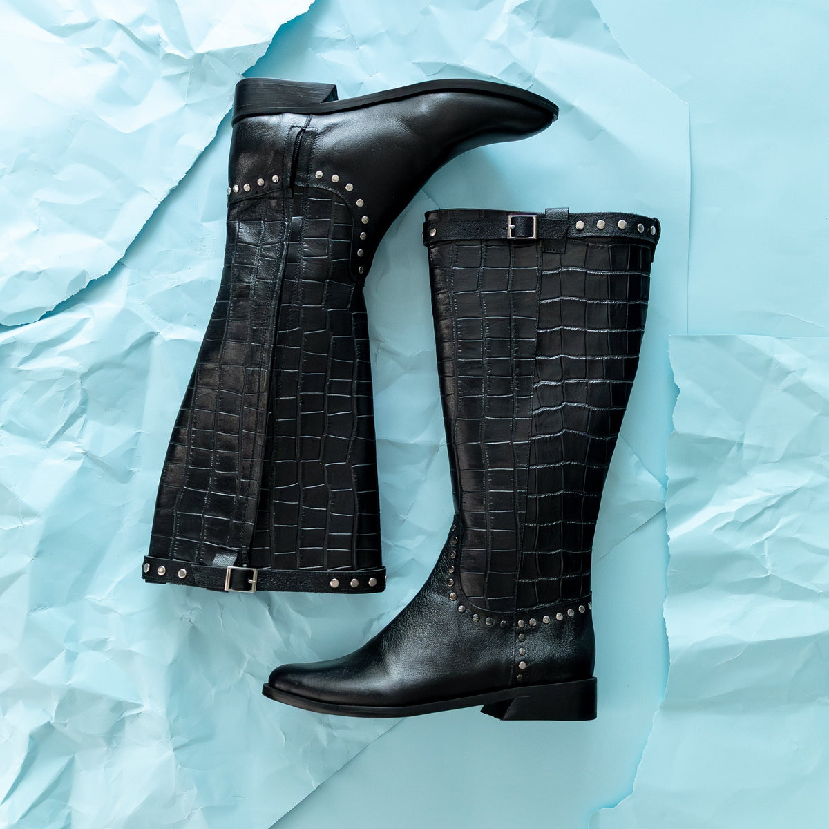 Bota Alta Bea Cuero Black - 35