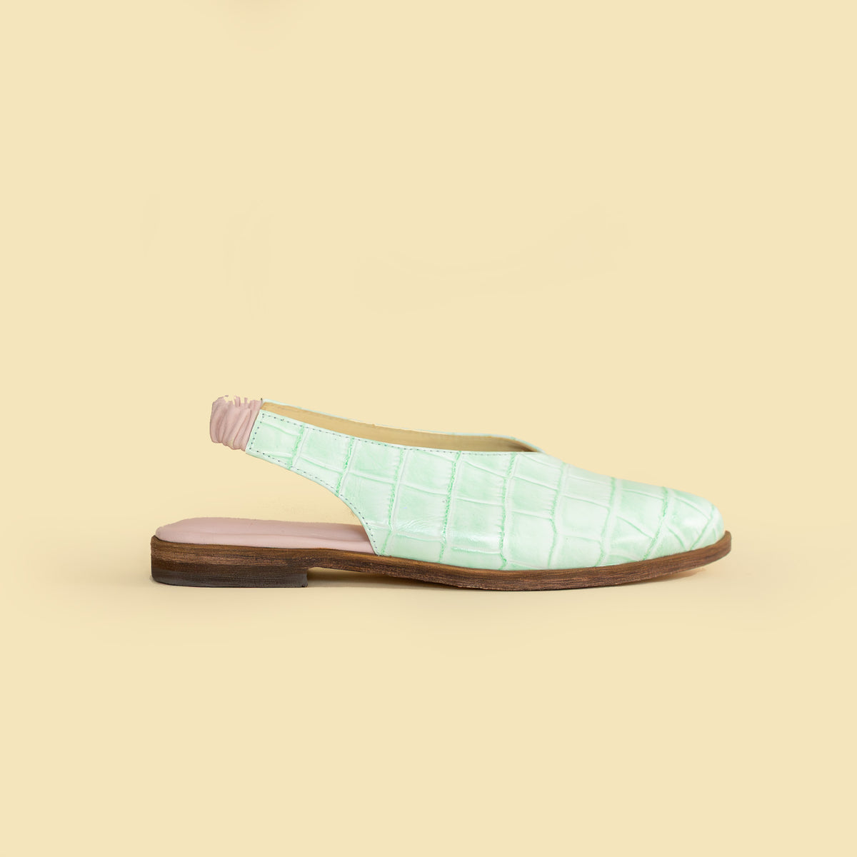 Babucha Virginia Croco Menta